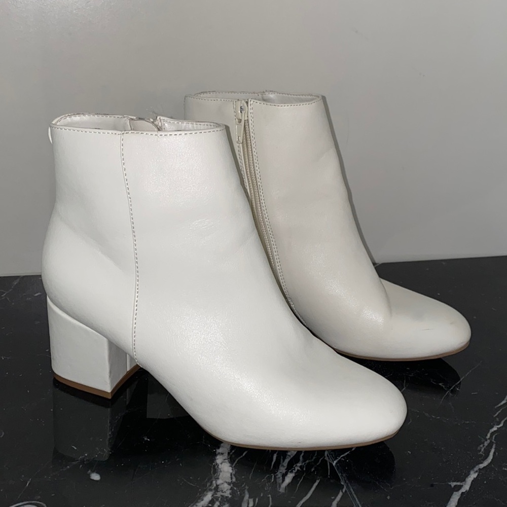 White Ankle Booties